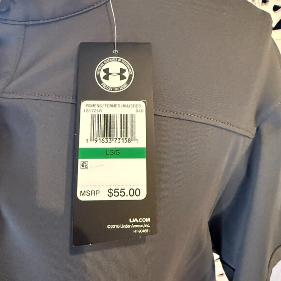 NWT Under Armour Ladies Corporate Performance Polo Gray Sz L - Picture 5 of 5